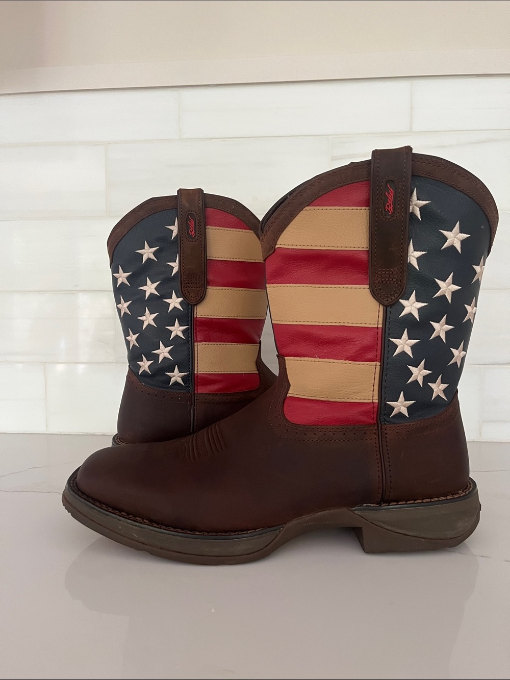 Durango Men's Rebel Patriotic American Flag Pull On Western Boots